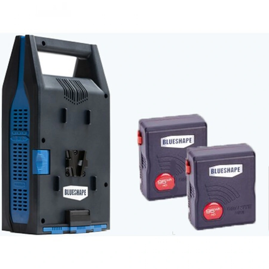 BLUESHAPE Granite Mini 95Wh Li-Ion 2-Battery and Charger Kit (V-Mount)