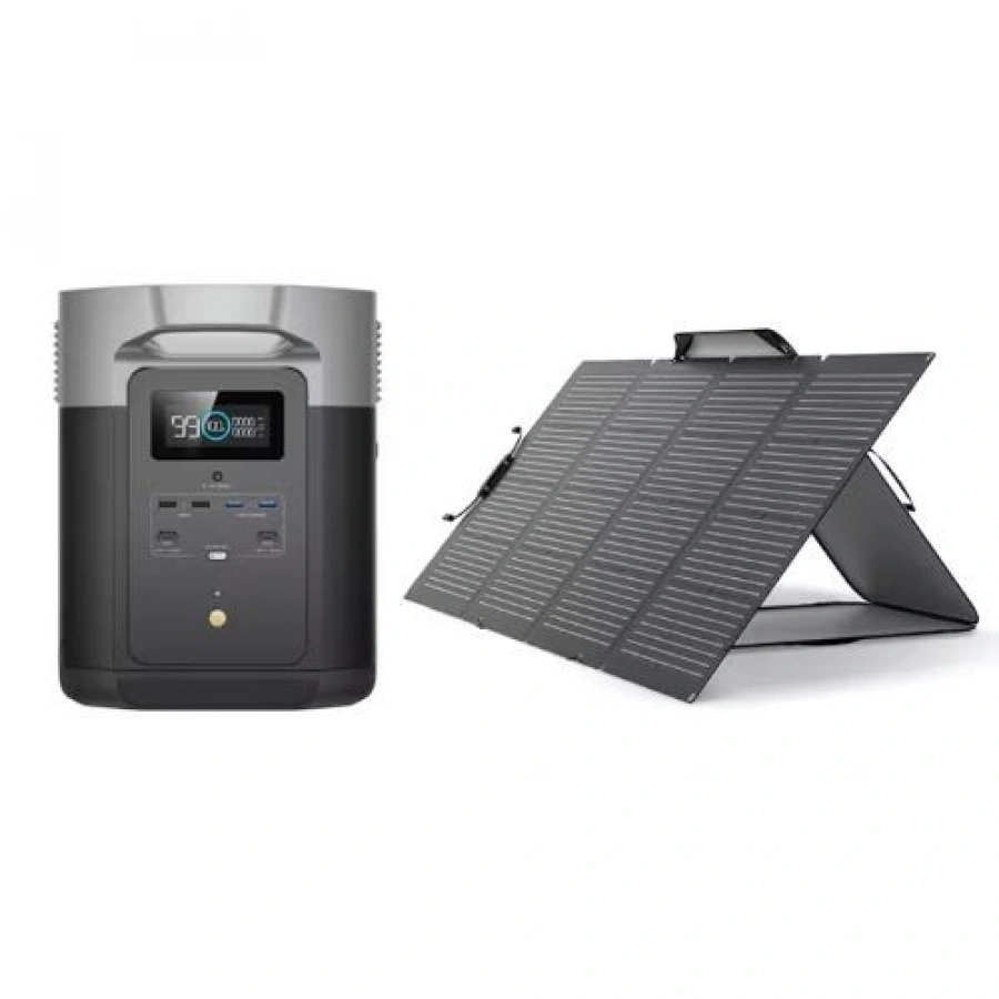 EcoFlow DELTA MAX 2000 Portable Power Station with 220W Solar Panel