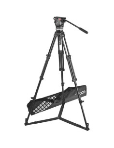 Sachtler Ace Fluid Head with 2-Stage Aluminum Tripod & On-Ground Spreader