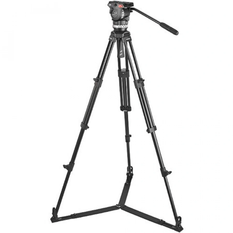 Sachtler Ace Fluid Head with 2-Stage Aluminum Tripod & On-Ground Spreader