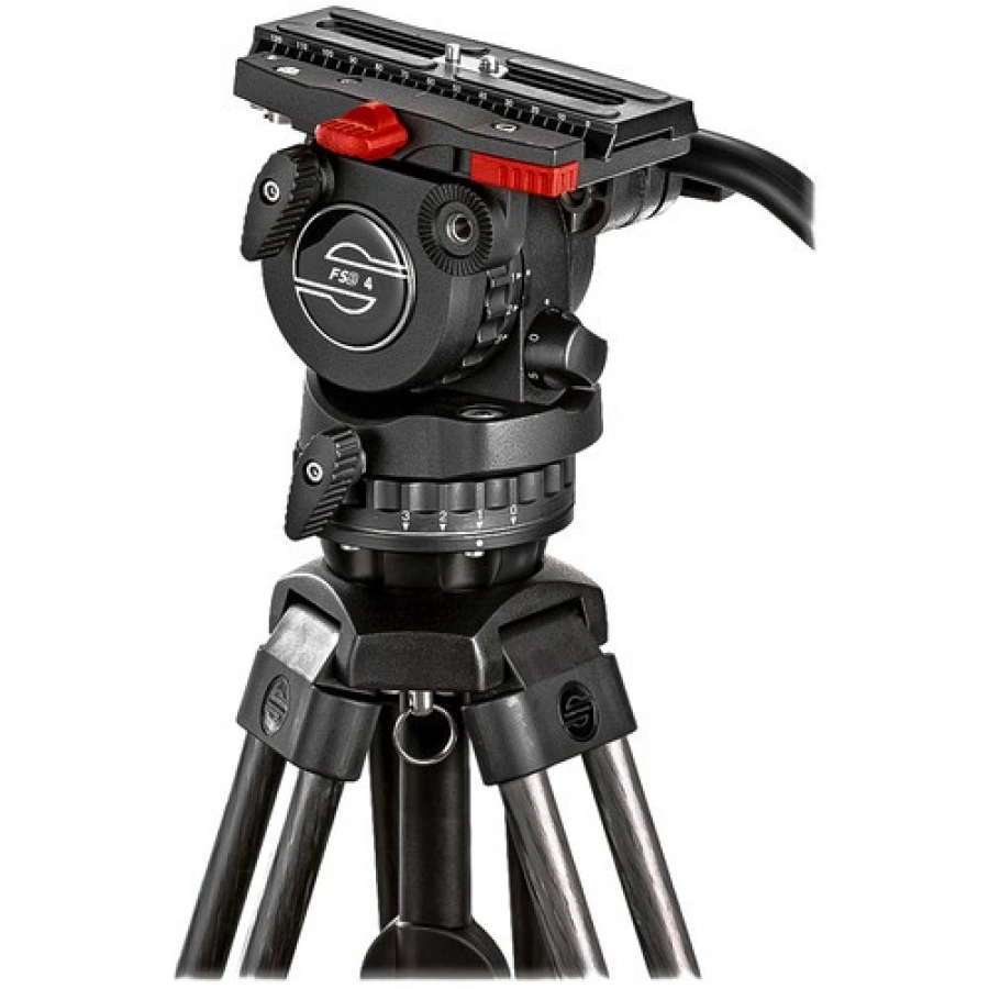 Sachtler 0371A Tripod System with FSB 4 Fluid Head, Aluminum Legs & Ground Spreader (0-4 kg payload)
