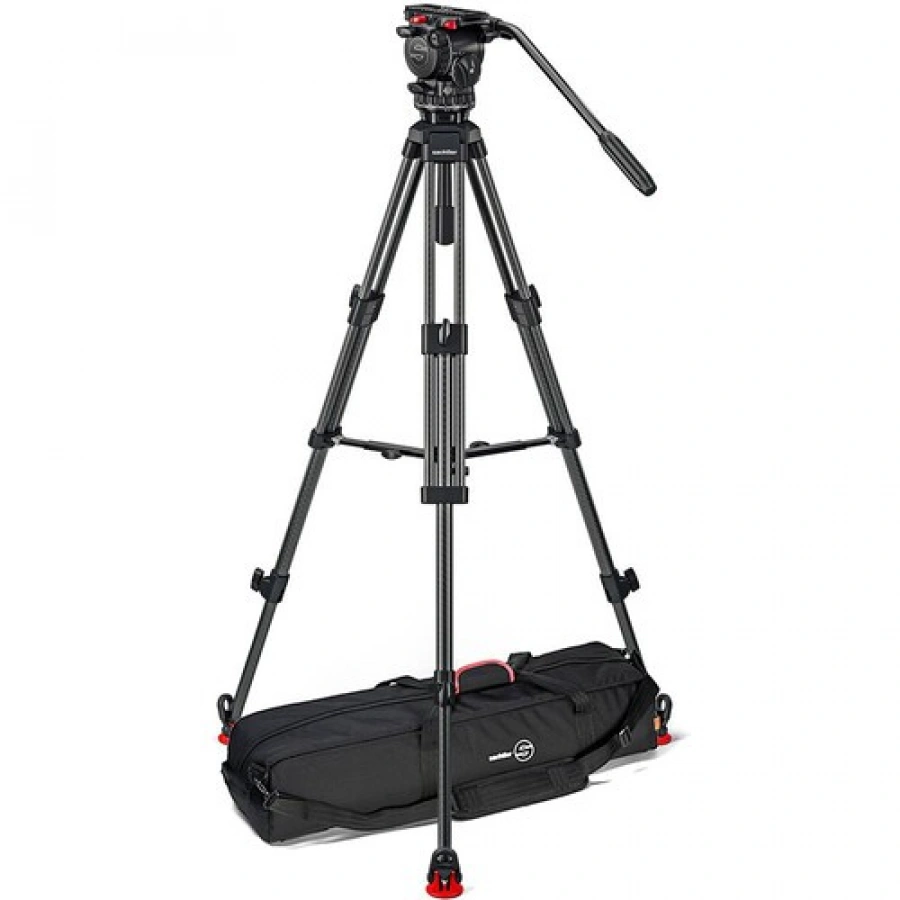 Sachtler System FSB 8 Sideload and 75/2 Carbon Fiber Tripod Legs with Ground Spreader and Bag