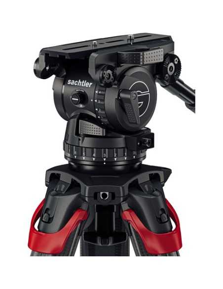 Sachtler System Cine 20 flowtech100 MS, Cine 20 Fluid Head (1911) + Tripod with Mid-Level