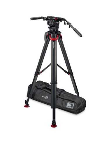 Sachtler System Cine 20 flowtech100 MS, Cine 20 Fluid Head (1911) + Tripod with Mid-Level