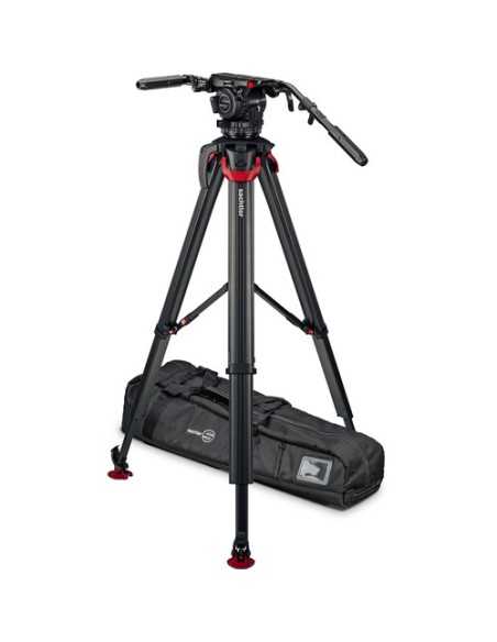 Sachtler System Cine 20 flowtech100 MS, Cine 20 Fluid Head (1911) + Tripod with Mid-Level