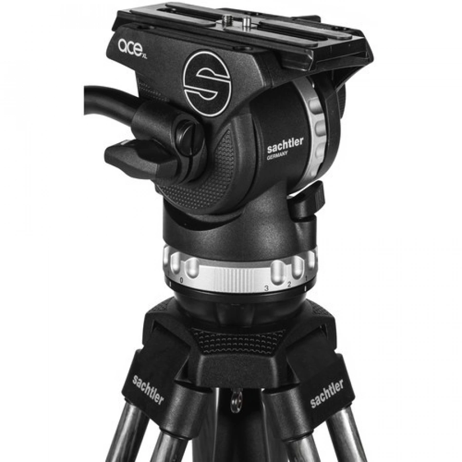 Sachtler System Ace XL MS AL with Fluid Head, Ace 75/2 D Tripod, Mid-Level Spreader & Bag