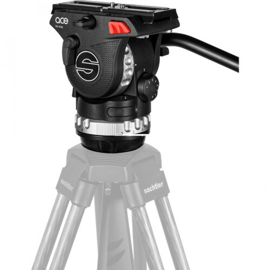 Sachtler System Ace XL MS AL with Fluid Head, Ace 75/2 D Tripod, Mid-Level Spreader & Bag