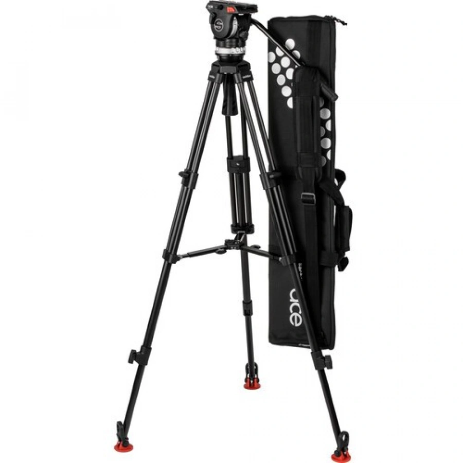 Sachtler System Ace XL MS AL with Fluid Head, Ace 75/2 D Tripod, Mid-Level Spreader & Bag
