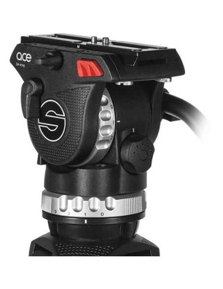 Sachtler Ace M Fluid Head with 2-Stage Aluminum Tripod & Mid-Level Spreader