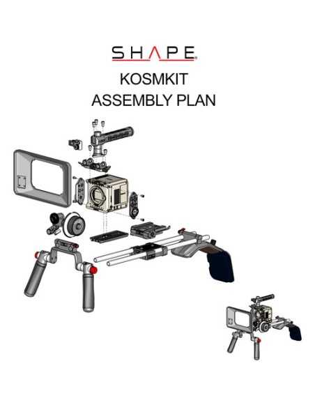 SHAPE Shoulder Mount System with Matte Box & Follow Focus Kit for RED KOMODO