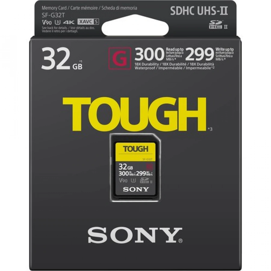 Sony 32GB SF-G TOUGH Series UHS-II SDHC Memory Card