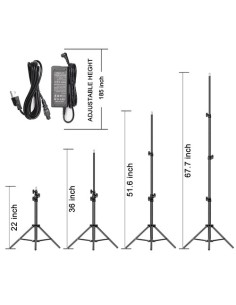 GVM 800D-RGB LED Studio 2-Video Light Kit