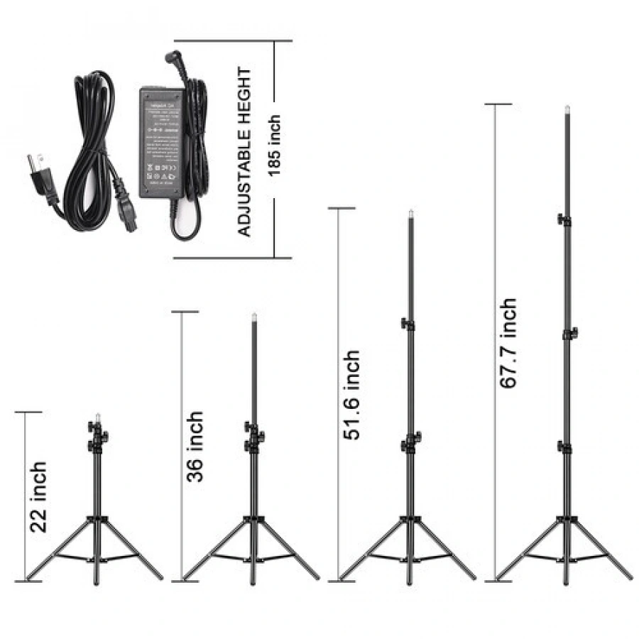 GVM 800D-RGB LED Studio 2-Video Light Kit