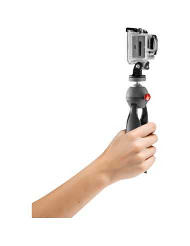 Manfrotto PIXI Xtreme Mini Tripod Black with tripod mount adaptor for GoPro