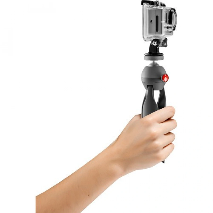 Manfrotto PIXI Xtreme Mini Tripod Black with tripod mount adaptor for GoPro