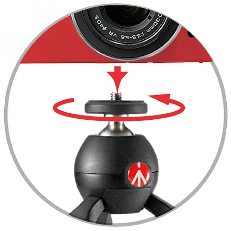 Manfrotto PIXI 2 Mini Tripod, Black