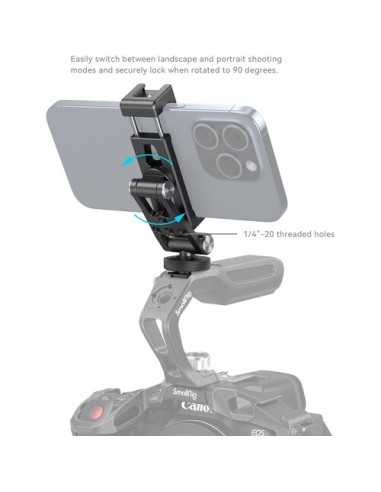 SMALLRIG METAL PHONE HOLDER WITH COLD SHOE MOUNT 4382 | Mobile Solutions | CAM TOOLS Middle East | SmallRig