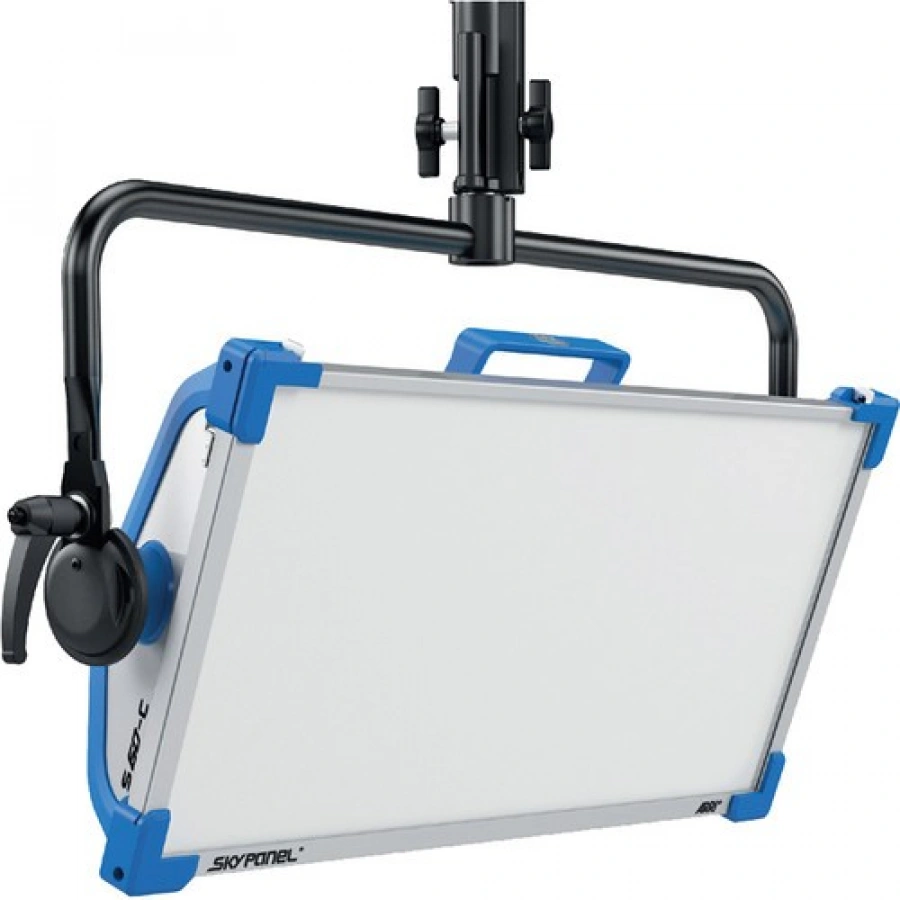 ARRI SkyPanel S60-C LED Softlight with Manual Yoke (Blue/Silver, Schuko power plug)