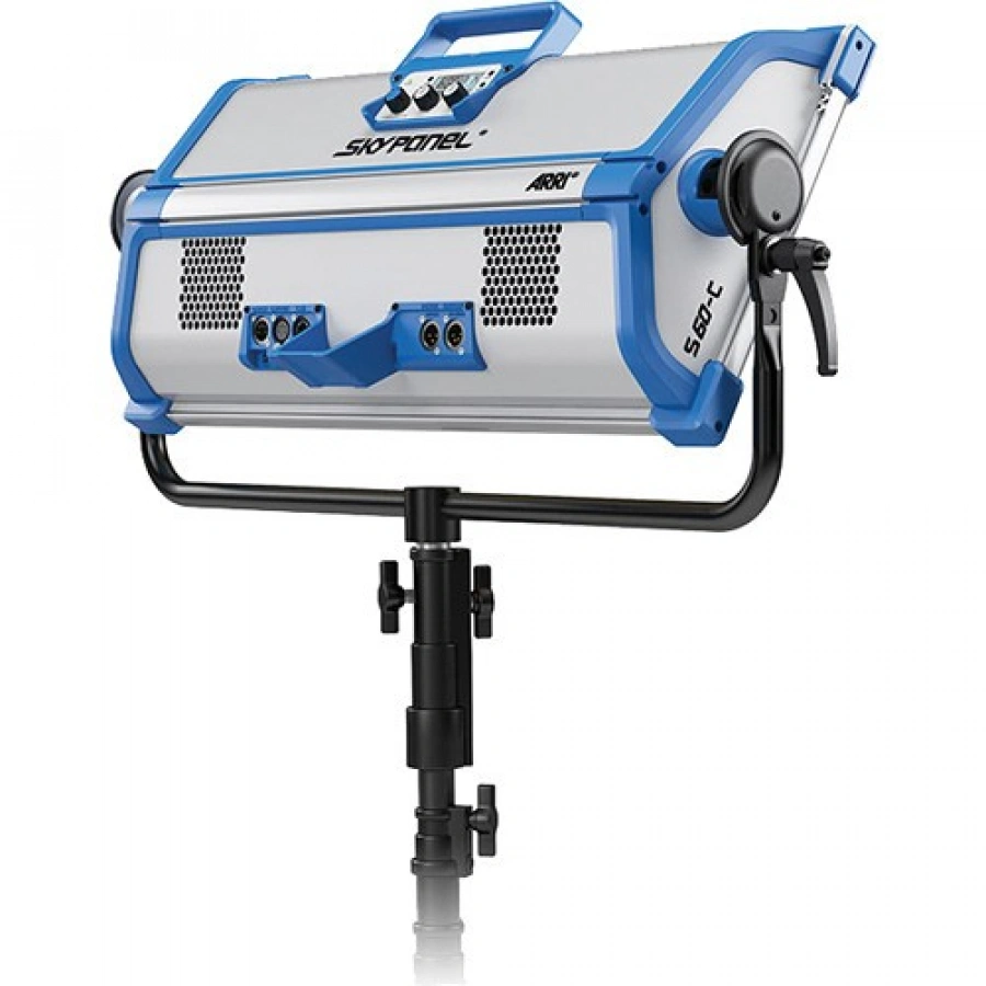 ARRI SkyPanel S60-C LED Softlight with Manual Yoke (Blue/Silver, Schuko power plug)