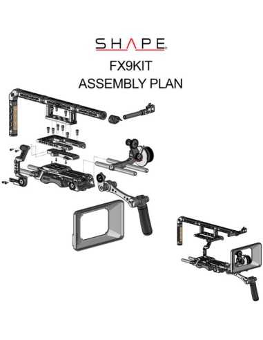 SHAPE Pro Shoulder Rig Kit for Sony PXW-FX9 Camera