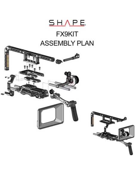 SHAPE Pro Shoulder Rig Kit for Sony PXW-FX9 Camera