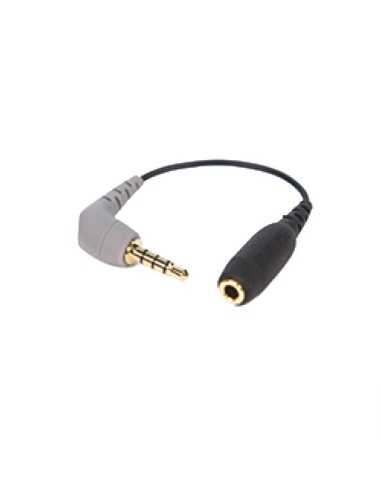 RODE SC4 3.5mm TRS Female to 3.5mm Right-Angle TRRS Male Adapter Cable for Smartphones | Audio Cables & Connectors | CAM TOOLS Middle East | Rode