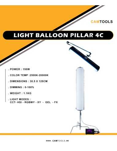 Light Balloon Pillar 4 C | LIGHT BALLONS CAM-TOOLS | CAM TOOLS Middle East | Light Balloons