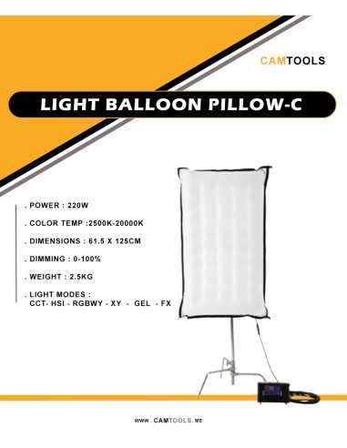 Light Balloon Pillow C | LIGHT BALLONS CAM-TOOLS | CAM TOOLS Middle East | Light Balloons