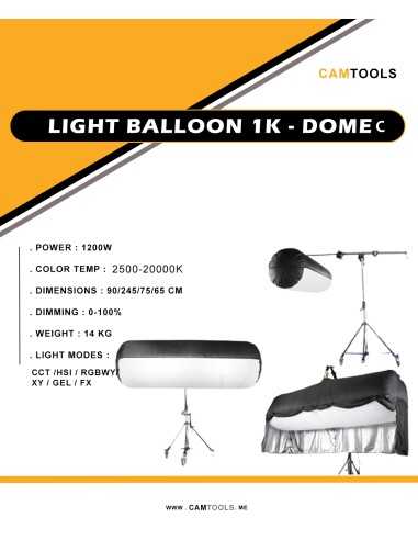 Light Balloon 1k Dome c | LIGHT BALLONS CAM-TOOLS | CAM TOOLS Middle East | Light Balloons