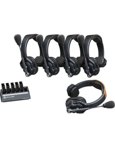 Hollyland Solidcom SE Global 5S 5-Person Full-Duplex Single-Ear Noise-Canceling Headset Intercom System (2.4 GHz)