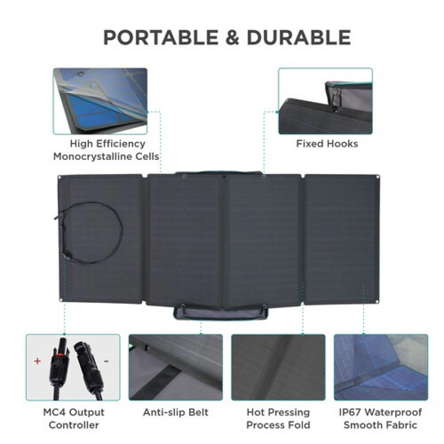 EcoFlow 160W Solar Panel | CamTools UAE
