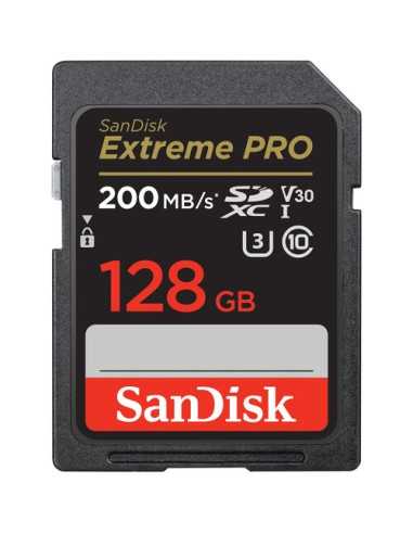 SanDisk 128GB Extreme PRO UHS-I SDXC Memory Card | Memory Cards | CAM TOOLS Middle East | Sandisk