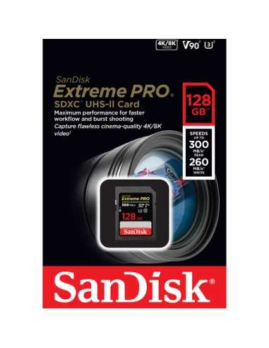 SanDisk 128GB Extreme PRO UHS-II SDXC Memory Card