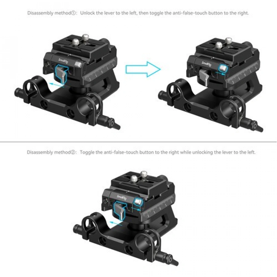 SmallRig Arca-Swiss/Manfrotto-Type Height-Adjustable Mounting Plate Set