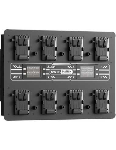 SWIT MATRIX-S8 8-Bay 100W Ultra Fast Wall Charger (V-Mount) | Battery Accessories & Power Supply | CAM TOOLS Middle East | SWIT