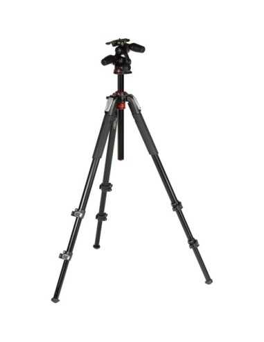 Manfrotto MK055XPRO3-3W Aluminum Tripod with 3-Way Pan/Tilt Head | Photography Tripods | CAM TOOLS Middle East | Manfrotto