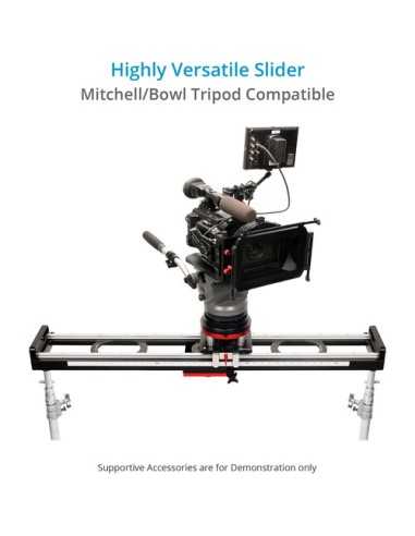 Proaim Flyking Precision Camera Slider with Mitchell Mount and Flight Case (3')