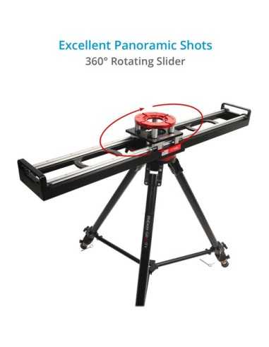 Proaim Flyking Precision Camera Slider with Mitchell Mount and Flight Case (3')