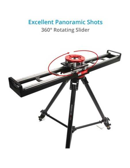Proaim Flyking Precision Camera Slider with Mitchell Mount and Flight Case (3')