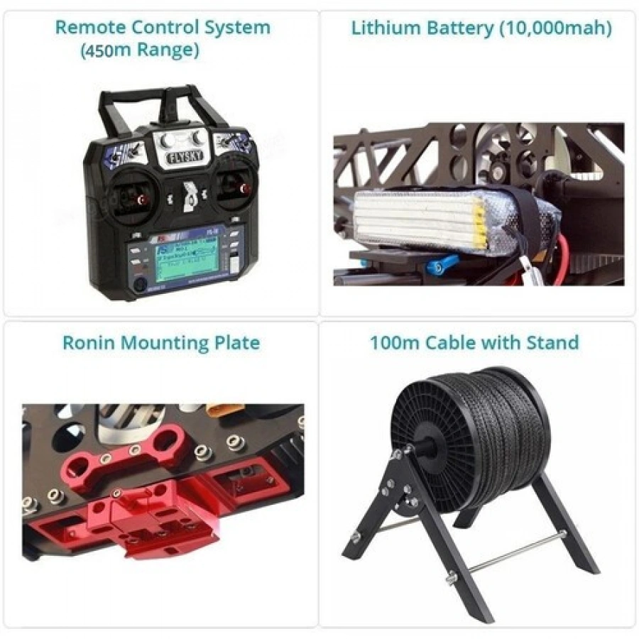 Proaim Sky-Walker Pro Cinema Cablecam System for Camera Gimbals