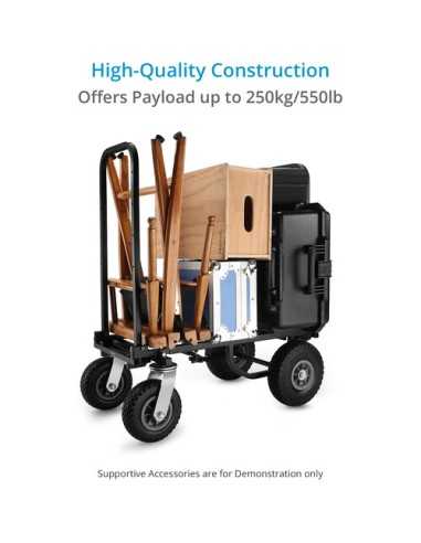 Proaim Vanguard Collapsible Utility Production Cart for Film, Television & Photo Industry