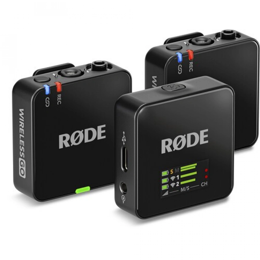 RODE Wireless GO (Gen 3) 2-Person Compact Digital Wireless Microphone System/Recorder (2.4 GHz, Black) %separator% %shop-name%