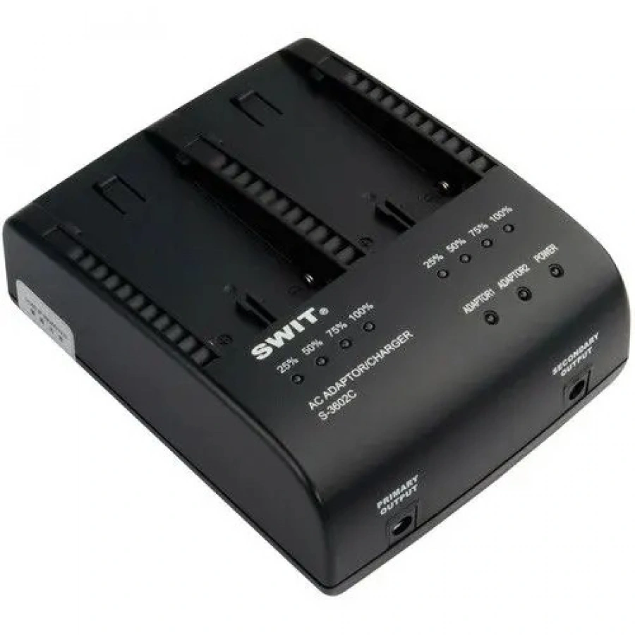 SWIT S-3602C 2-ch Canon BP Charger and Adaptor