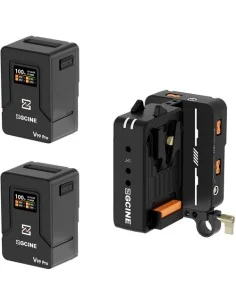 ZGCINE Cinema Set 1 with VM-HS2 Dual V-Mount Battery Adapter Plate and 2 x ZG-V99 Pro V-Mount Batteries %separator% %shop-name%