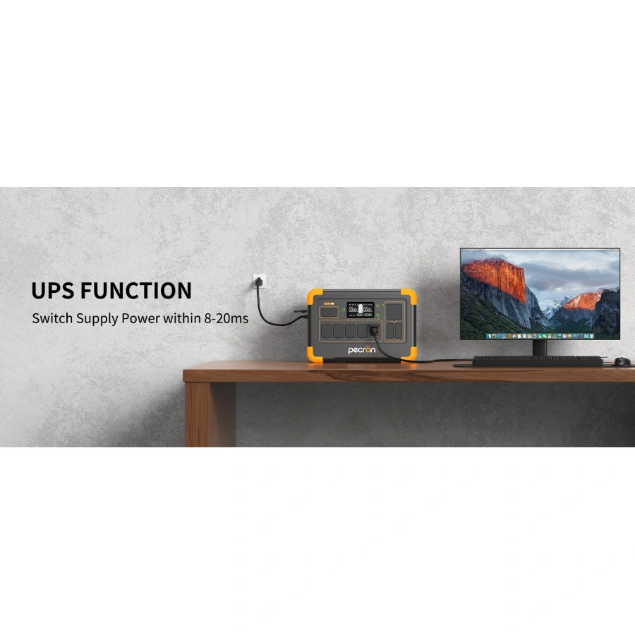 Pecron E1000LFP Portable Power Station 1800W | CamTools UAE