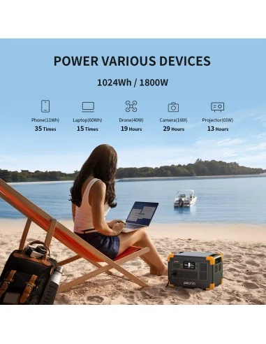 Pecron E1000LFP Portable Power Station 1800W | CamTools UAE