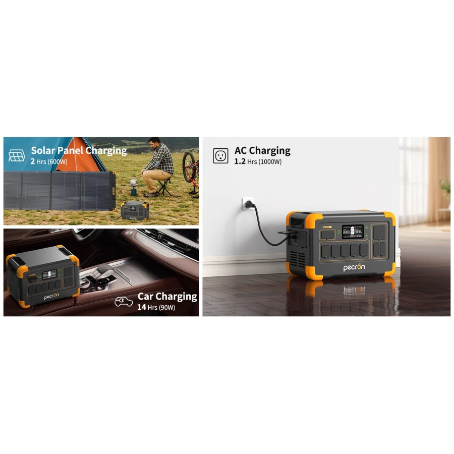 Pecron E1000LFP Portable Power Station 1800W | CamTools UAE