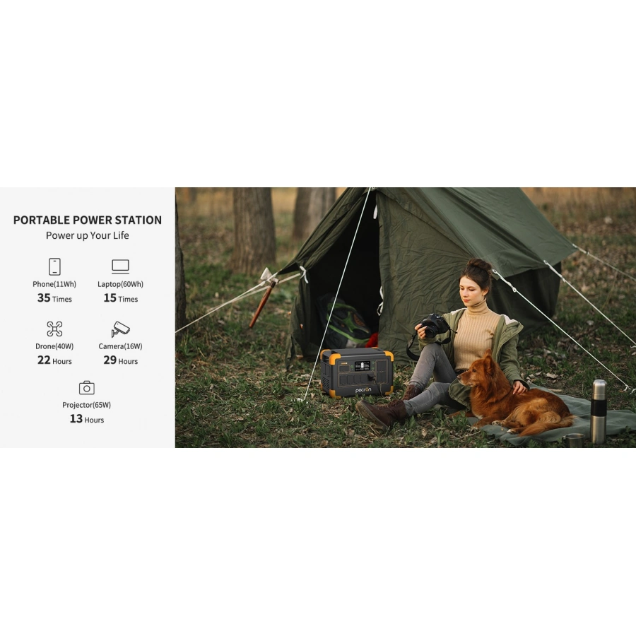 Pecron E1000LFP Portable Power Station 1800W | CamTools UAE