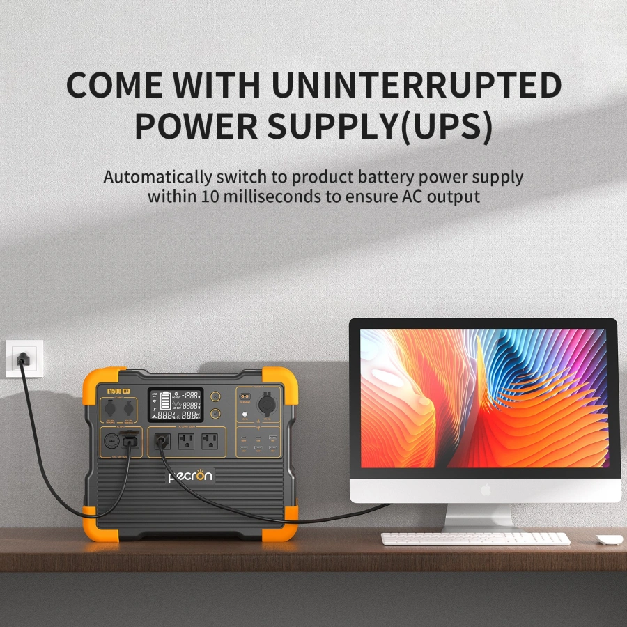 PECRON E1500LFP Expandable Portable Power Station 2200W 1536Wh | Camtools UAE
