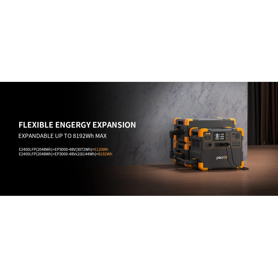 Pecron E2400LFP Portable Power Station 2400W | CamTools UAE